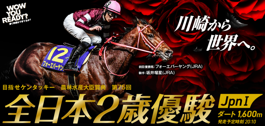 川崎競馬 無料予想 Jpn1 第74回 全日本2歳優駿